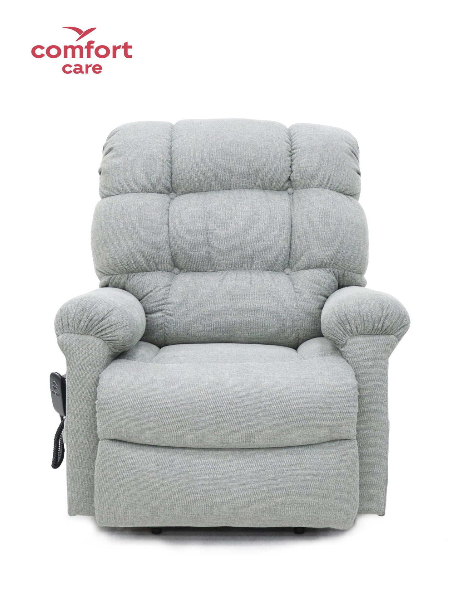 Cloud Comfort Power Lift Recliner Sofa – Dual Motor Tech Leather (Light Grey, Ash, Brown)