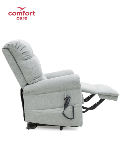 Cloud Comfort Power Lift Recliner Sofa – Dual Motor Tech Leather (Light Grey, Ash, Brown)
