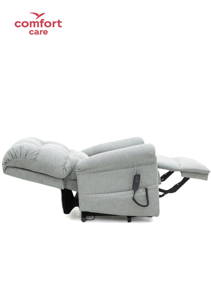 Cloud Comfort Power Lift Recliner Sofa – Dual Motor Tech Leather (Light Grey, Ash, Brown)