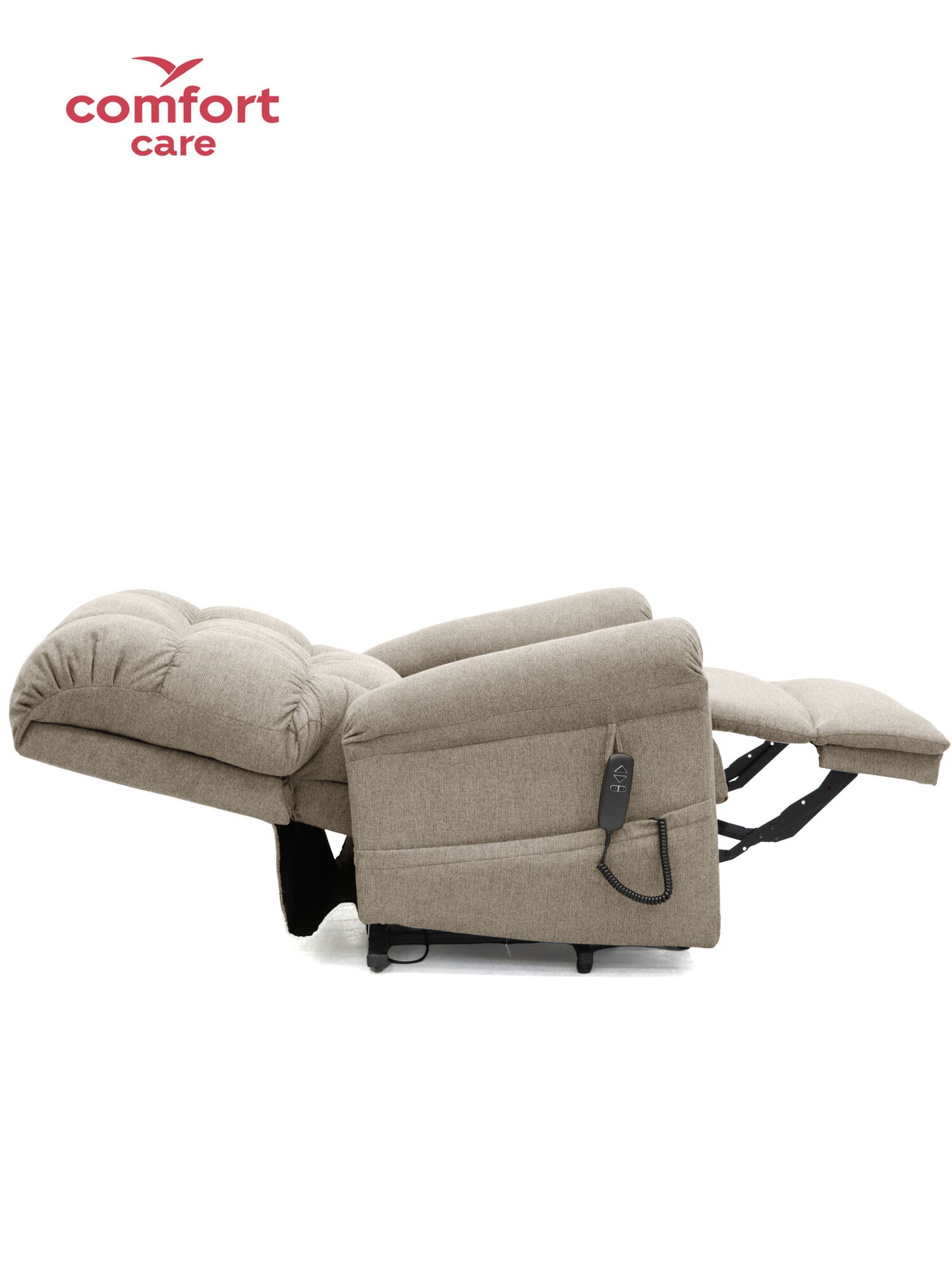 Cloud Comfort Power Lift Recliner Sofa – Dual Motor Tech Leather (Light Grey, Ash, Brown)