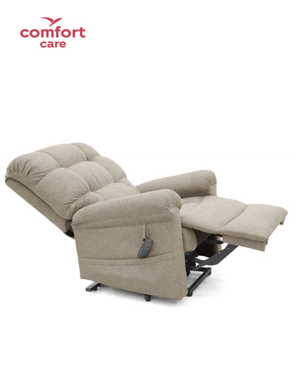 Cloud Comfort Power Lift Recliner Sofa – Dual Motor Tech Leather (Light Grey, Ash, Brown)