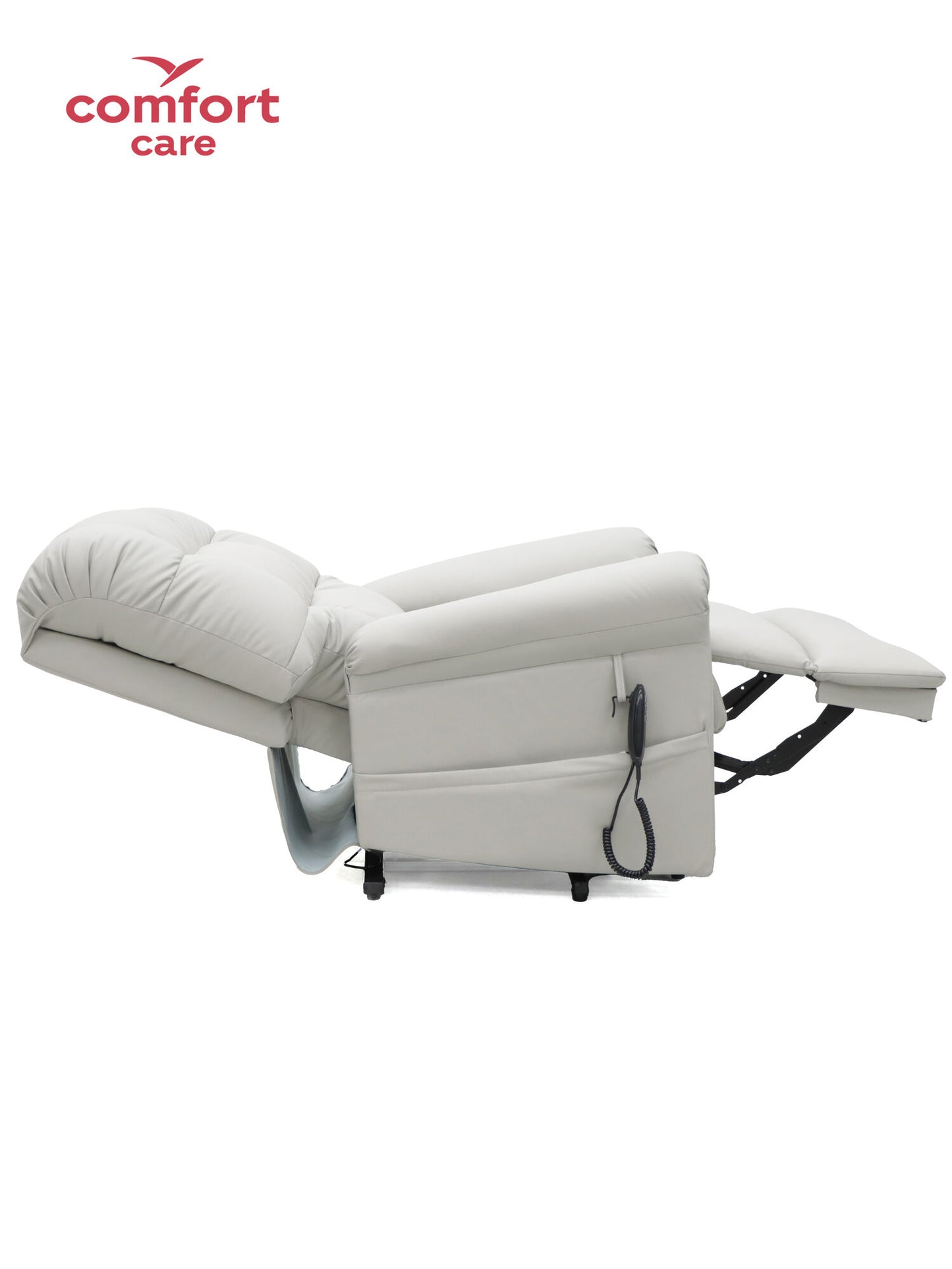 Cloud Comfort Power Lift Recliner Sofa – Dual Motor Tech Leather (Light Grey, Ash, Brown)