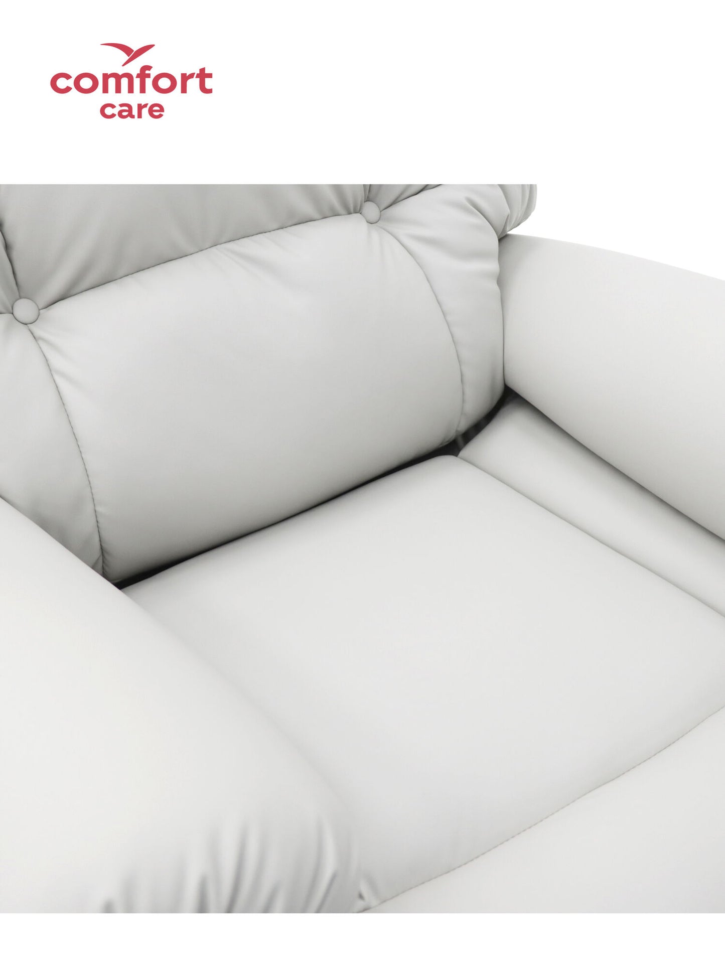 Cloud Comfort Power Lift Recliner Sofa – Dual Motor Tech Leather (Light Grey, Ash, Brown)