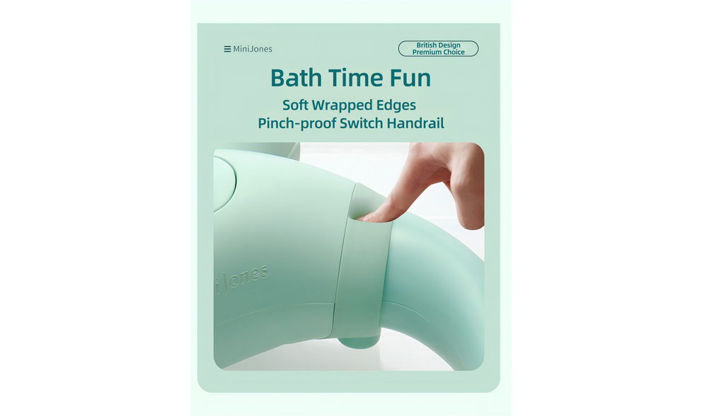 Wall-Mounted Baby Bath Stand - Ergonomic Hands-Free Bathing Solution