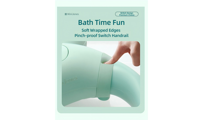 Wall-Mounted Baby Bath Stand - Ergonomic Hands-Free Bathing Solution