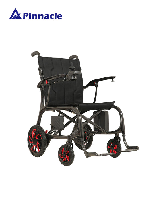 Featherlite Carbon Fibre Electric Wheelchair Ultra-Lightweight 13.8kg with Dual Motors & Foldable Design