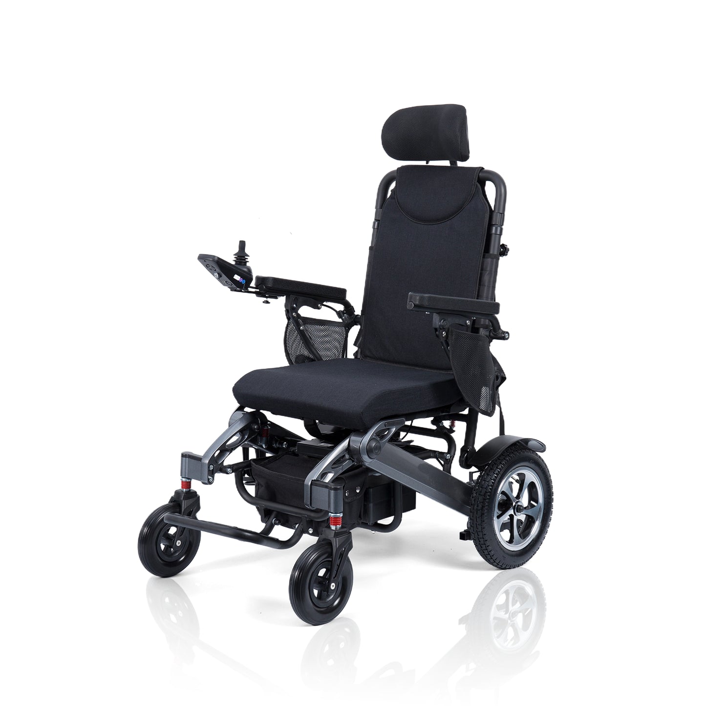 Navigator Max Automatic Folding Electric Wheelchair with Reclining Backrest, Remote Control & Suspension