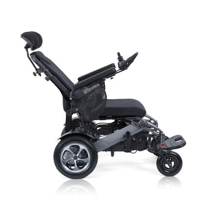 Navigator Max Automatic Folding Electric Wheelchair with Reclining Backrest, Remote Control & Suspension