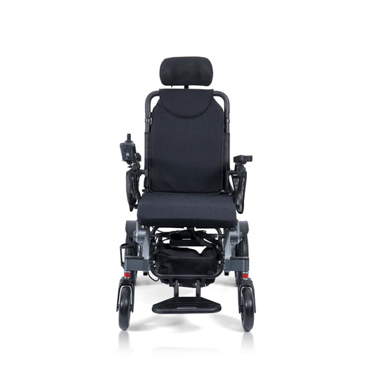 Navigator Max Automatic Folding Electric Wheelchair with Reclining Backrest, Remote Control & Suspension