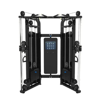 Multi-Function Medium Cable Crossover Machine – Dual Stack Strength Training Equipment (Black)