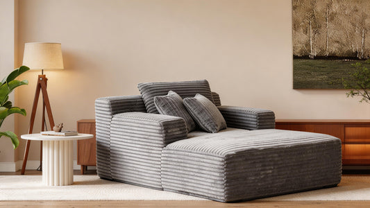 Modular Corner Sofa | Cloud-Comfort Sectional with High-Density Foam | Modern Living Room Lounge