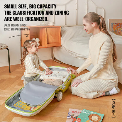 Urban Culture Homes 20" Children's Travel Suitcase with Seat & Rider Capabilities | Anti-Rollover Carry-On Luggage