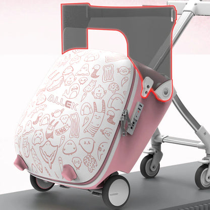 Urban Culture Homes 20" Children's Travel Suitcase with Seat & Rider Capabilities | Anti-Rollover Carry-On Luggage