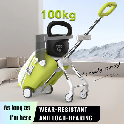 Urban Culture Homes 20" Children's Travel Suitcase with Seat & Rider Capabilities | Anti-Rollover Carry-On Luggage