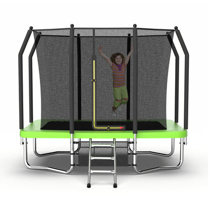6 ft × 9 ft Rectangular Outdoor Trampoline with Safety Enclosure