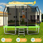 7 ft × 10 ft Rectangular Outdoor Trampoline with Safety Enclosure