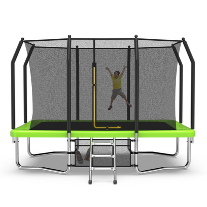 8×11 ft Rectangle Outdoor Trampoline – Safety Enclosure Edition