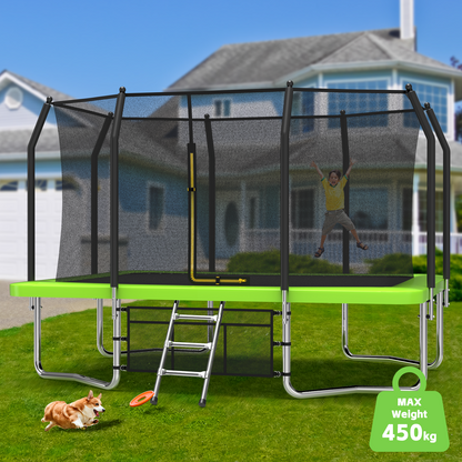 9ft × 12ft Rectangle Trampoline — Premium Outdoor Bounce for Kids & Families