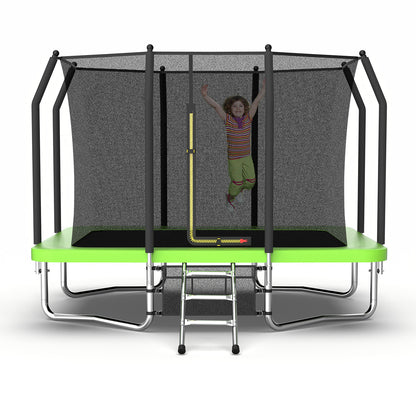 7 ft × 10 ft Rectangular Outdoor Trampoline with Safety Enclosure