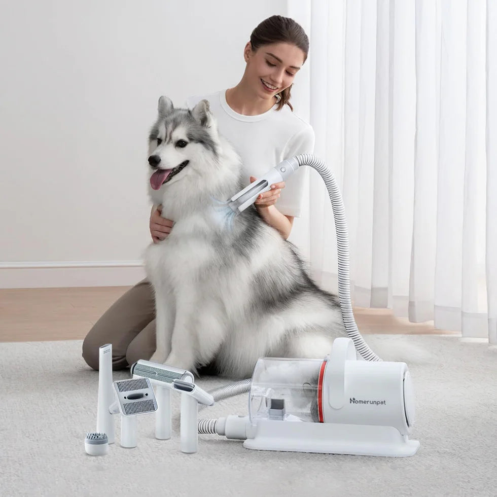 Homerunpet Pet Grooming Kit & Dog Hair Vacuum