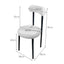 Casual Lamb’s Wool Dining Chair — Cozy Design, Refined Appeal