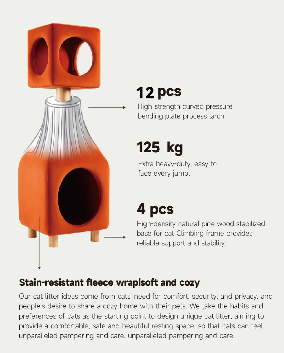 Water Bottle Shaped Cat Crawling Shelf Pet Cabin Cat Tree