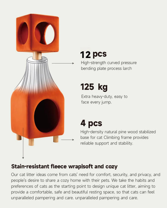 Water Bottle Shaped Cat Crawling Shelf Pet Cabin Cat Tree