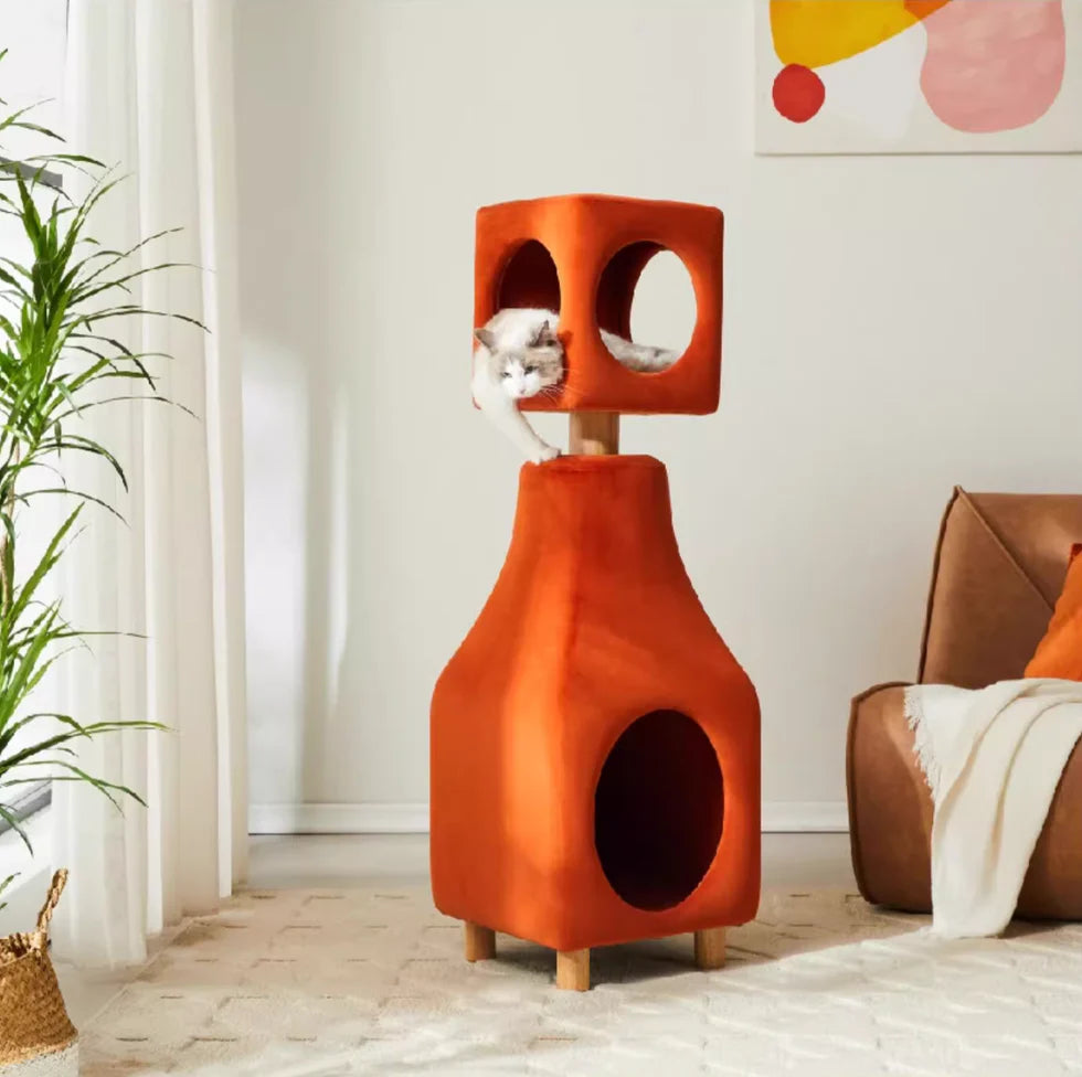 Water Bottle Shaped Cat Crawling Shelf Pet Cabin Cat Tree