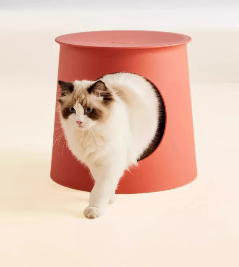 Multi-Functional Pet Cabin Side Table | Bar Stool Cat House 68cm
