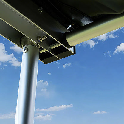 Aluminum Alloy Black Rubber Canopy on the Side, SUV Outdoor Quick Opening, Side Fan-Shaped Tent