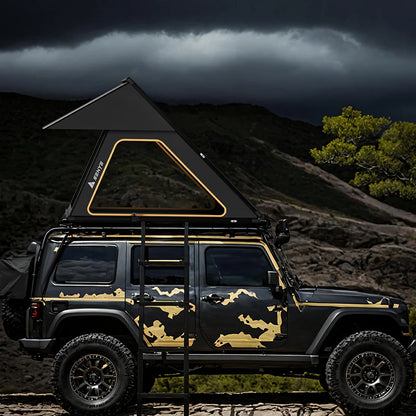 Ultra-Thin 8cm Hard Shell Roof Tent – Lightweight Aluminum Car Roof Tent for SUV & Off-Road Camping