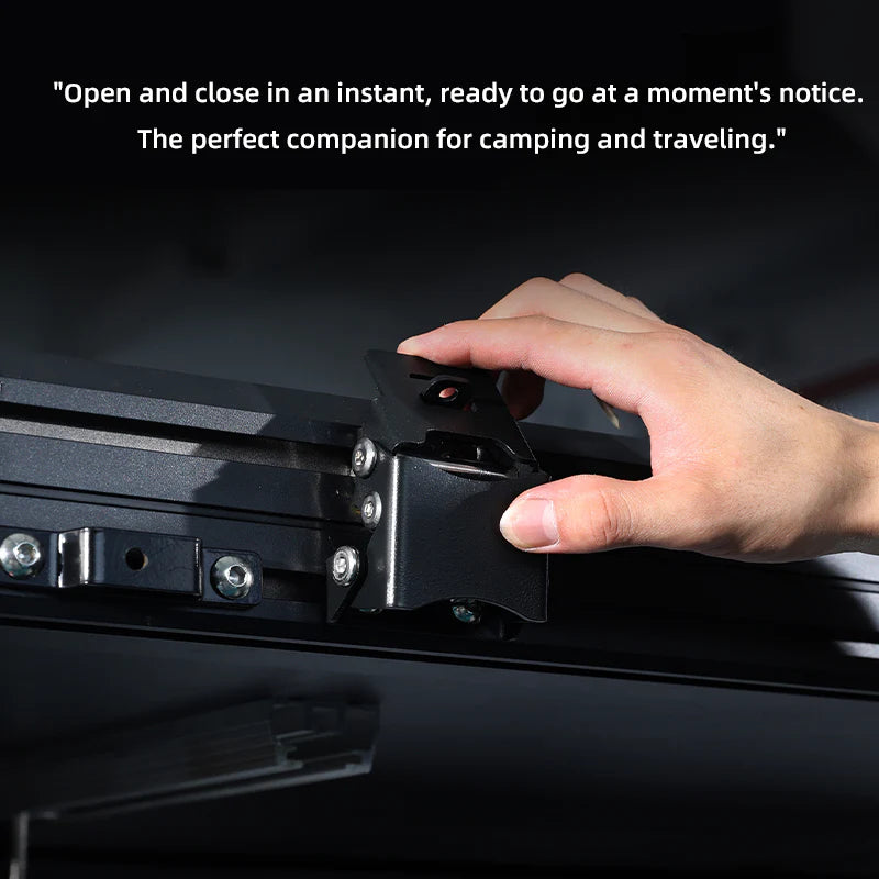 Ultra-Thin 8cm Hard Shell Roof Tent – Lightweight Aluminum Car Roof Tent for SUV & Off-Road Camping