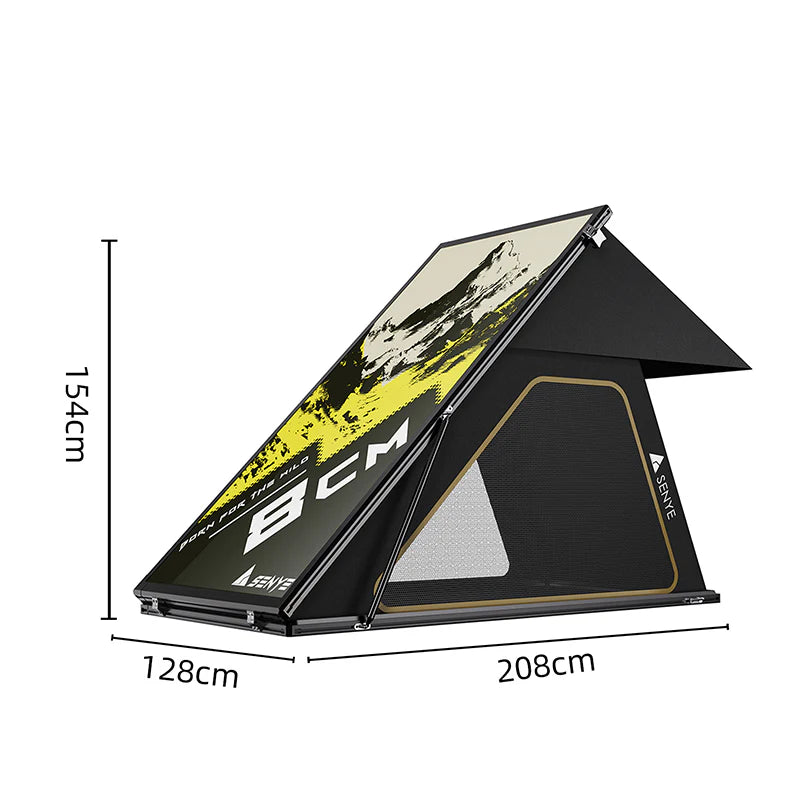 Ultra-Thin 8cm Hard Shell Roof Tent – Lightweight Aluminum Car Roof Tent for SUV & Off-Road Camping