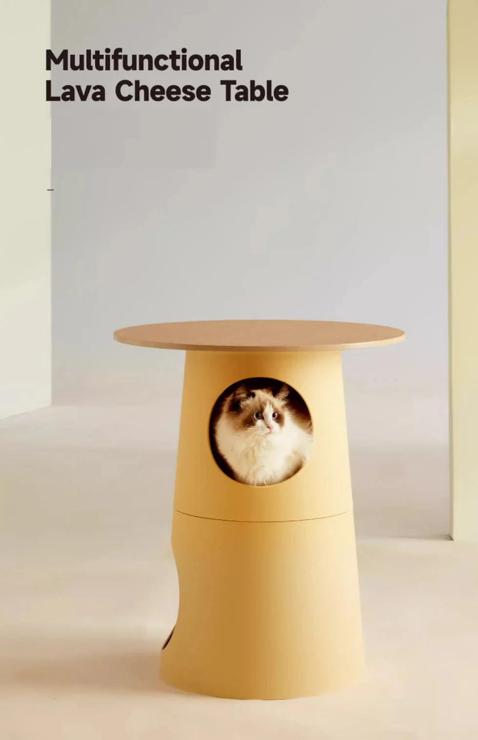 Pet-Friendly Multifunctional Side Table Cat Tree Furniture