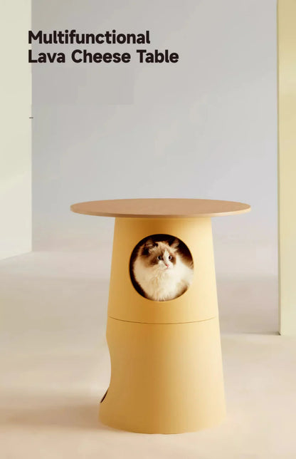Pet-Friendly Multifunctional Side Table Cat Tree Furniture