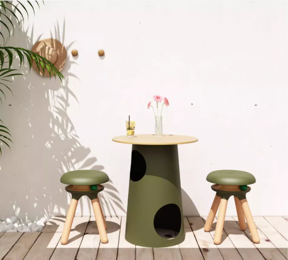 Pet-Friendly Multifunctional Side Table Cat Tree Furniture