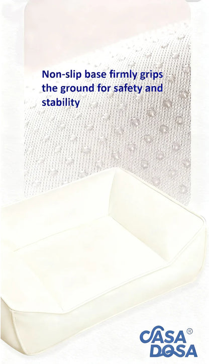 CasaDosa Pet Sofa Dog Bed Cat Couch Portable Comfortable Scratches Leather Four Seasons Use