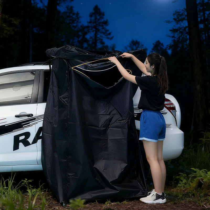 Car Side Shower Tent – Outdoor Camping Car-Mounted Shower Tent, Outdoor Mobile Toilet, Side Tent Privacy Shelter