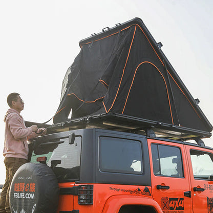 Hard Core Off-Road Wind Hard Shell Roof Tent – Rain Proof, Strong Wind Resistant, ABS Hard Shell Material, Quick Build Self-Driving Tent