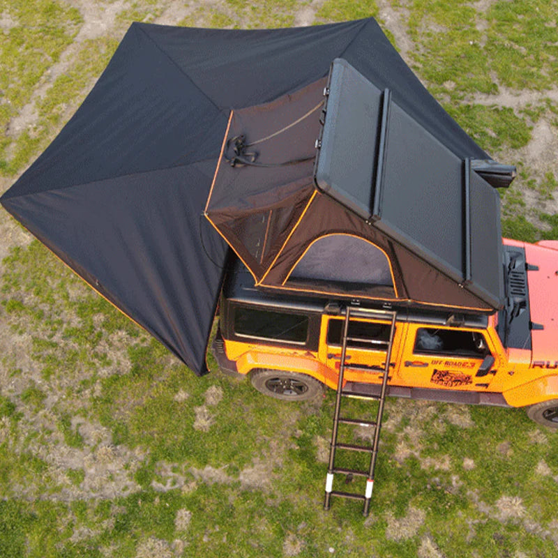 Hard Core Off-Road Wind Hard Shell Roof Tent – Rain Proof, Strong Wind Resistant, ABS Hard Shell Material, Quick Build Self-Driving Tent