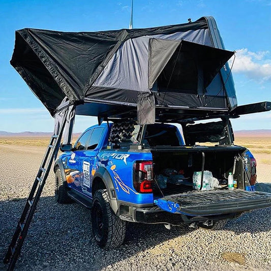 Roof Tent Flip SUV Off-Road Vehicle Outdoor Camping Car Tent – Premium Hardtop, Air Spring Assisted, 2-3 Person Capacity
