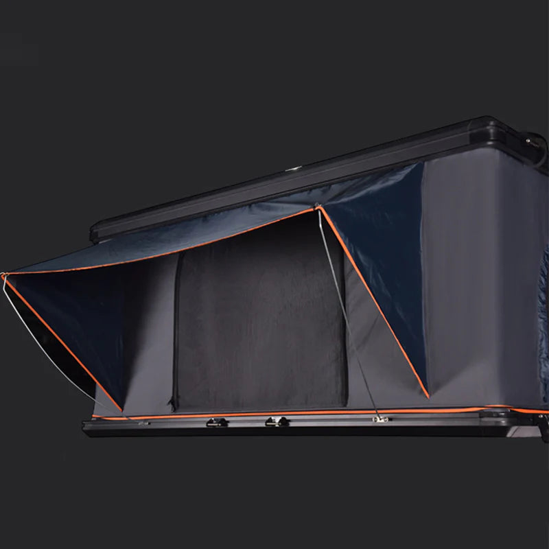 Flip Roof Tent for SUV & Off-Road Vehicles – PU3000mm Waterproof Car Roof Tent for Outdoor Camping (Black-Gray)