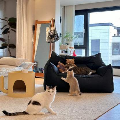 Pet-Friendly Sofa Lazy Sofa Pet-Proof Leatherette 120cm