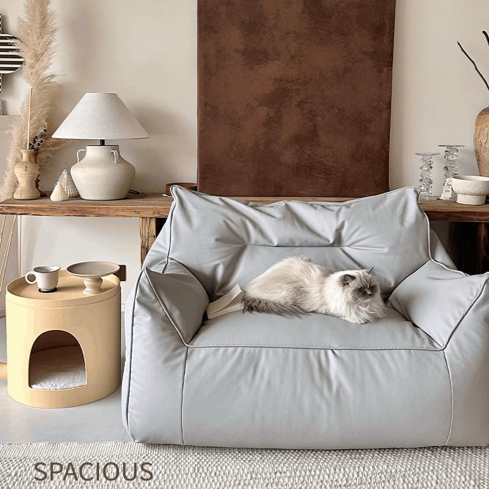 Pet-Friendly Sofa Lazy Sofa Pet-Proof Leatherette 120cm