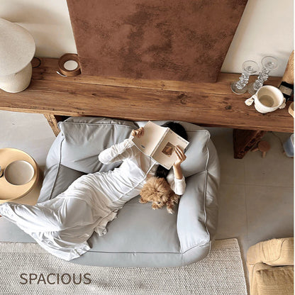 Pet-Friendly Sofa Lazy Sofa Pet-Proof Leatherette 120cm