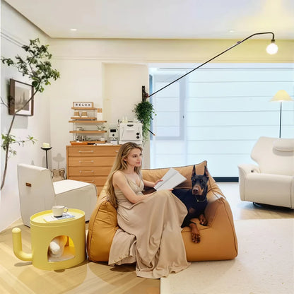 Pet-Friendly Sofa Lazy Sofa Pet-Proof Leatherette 120cm