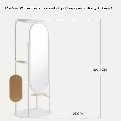 Dressing Mirror With Cat Tree Cat Scratching Board Pet-Friendly Furniture