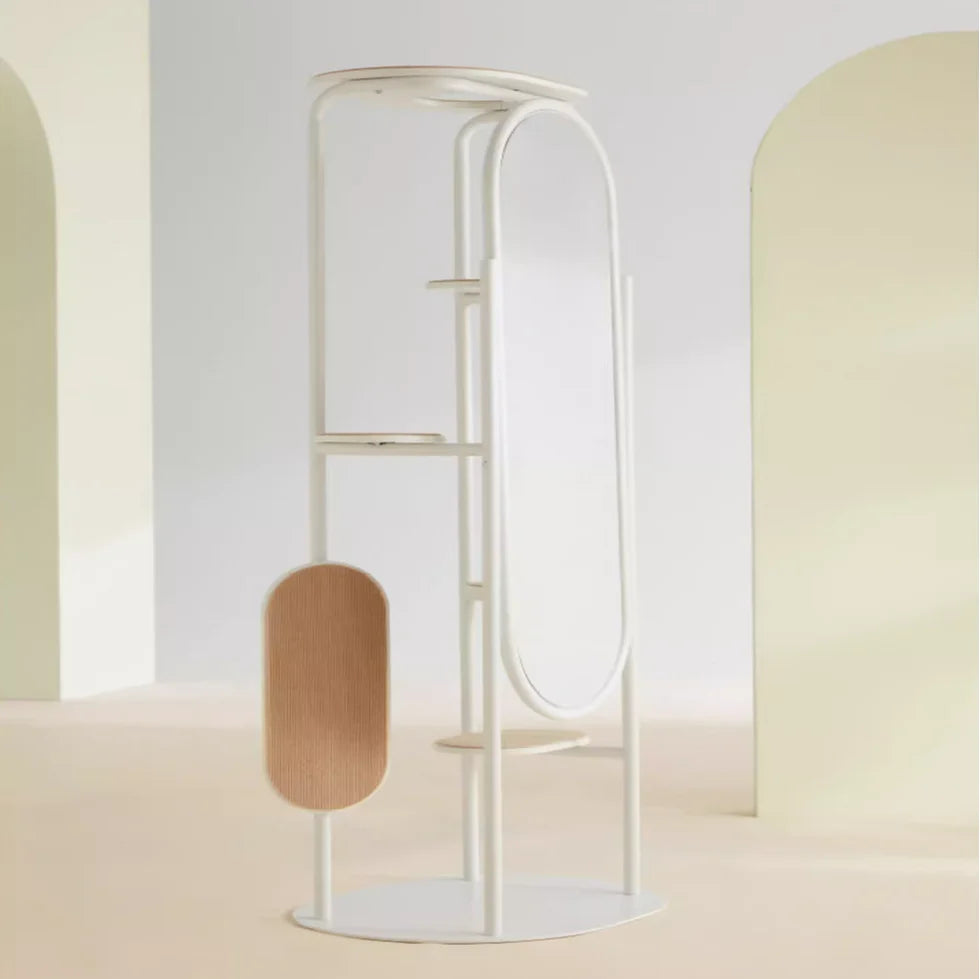 Dressing Mirror With Cat Tree Cat Scratching Board Pet-Friendly Furniture