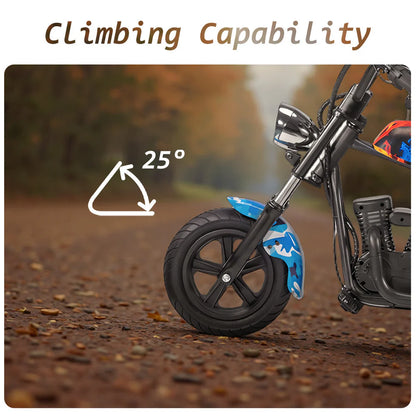 Urban Culture Homes 180W 24V 5.2Ah Harley Motorcycle | Kids Electric Ride-On with Brushless Motor & Bluetooth