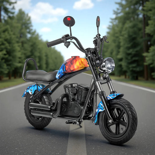 Urban Culture Homes 180W 24V 5.2Ah Harley Motorcycle | Kids Electric Ride-On with Brushless Motor & Bluetooth